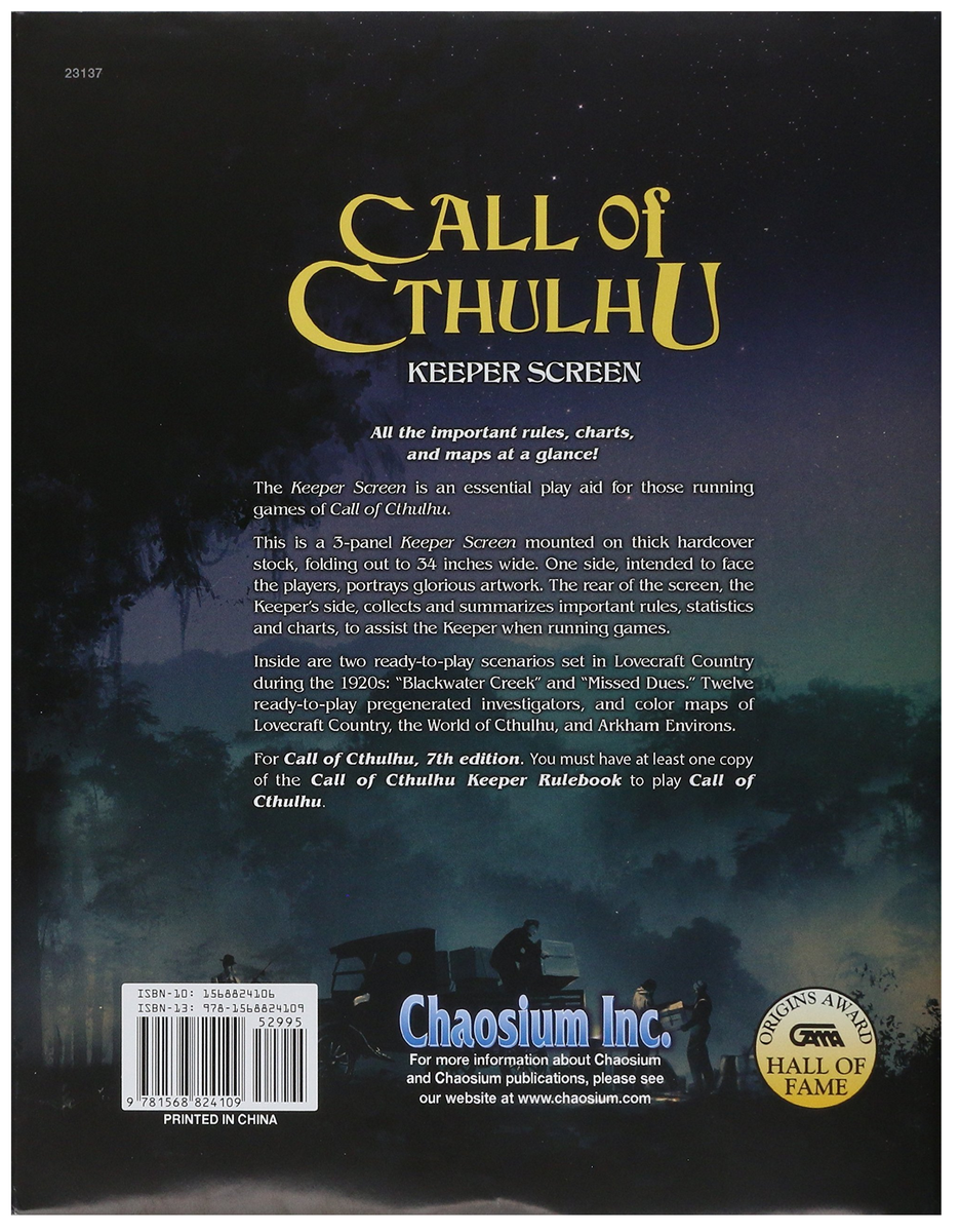 Call of Cthulhu RPG Keeper Rulebook 7th Edition – Small Forge