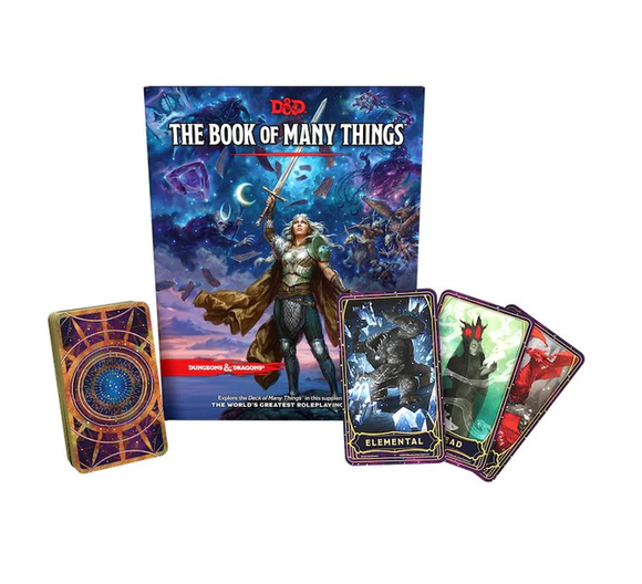 D&D The Deck of Many Things - 5th Edition Hardcover Book & Cards