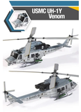 Academy 12138. USMC UH-1Y Venom Helicopter by Bell. 1:48 Scale