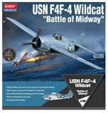 Academy 12355. USN Grumman F4F-4 Wildcat "Battle of Midway". 1:48 Scale