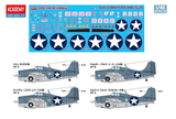 Academy 12355. USN Grumman F4F-4 Wildcat "Battle of Midway". 1:48 Scale