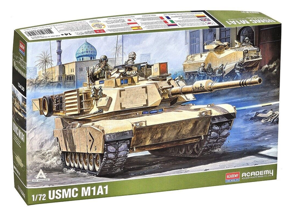 Academy 13430 - USMC M1A1 Abrams Tank, Aus Decals, Scale 1:72