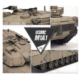 Academy 13430 - USMC M1A1 Abrams Tank, Aus Decals, Scale 1:72