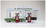 Academy 15122. Joe's Power Plus Service Station. 1:24 Scale