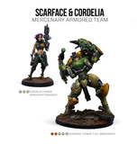 280782-1167. Scarface & Cordelia Mercenary TAG Team. NA2 Army. Infinity