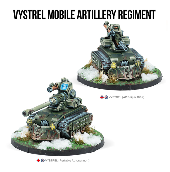 281140-1165, Vystrel Mobile Artillery Regiment. Ariadna Army, Infinity