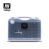 71172 Vallejo Model Air Airbrush & 29 Basic Colours with Rigid Case