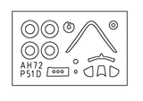 Arma Hobby AH70071. P-51K Mustang. 1:72 Scale