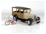 AMT1269M, 1929 Ford Woody Pickup, with bonus bike. Scale 1:25