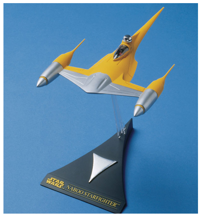 Maquette Star Wars Naboo Starfighter 1:48 - Kit Snap Sans Colle AMT