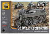 BA0002. Sd.Kfz.2 Kettenkrad, WW2 German Half Track Motorcycle. Scale 1:33