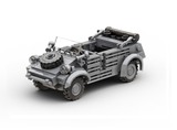 BA0005 Kubelwagen, WW2 German Utility Vehicle. Scale 1:33