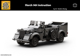 BA0015. Horch 901, WW2 German Medium Off-Road Passenger Car. Scale 1:33