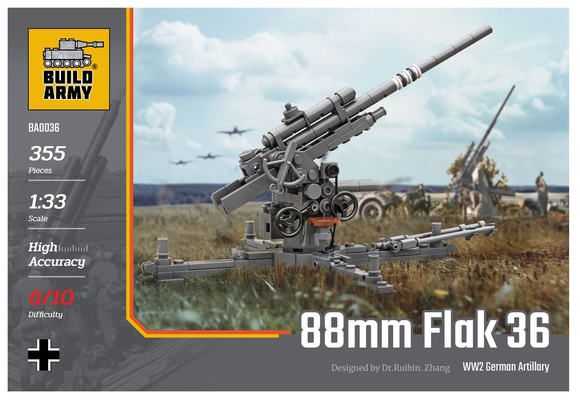 BA0036 88mm Flak 36 Artillery Scale 1:33