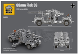 BA0036 88mm Flak 36 Artillery Scale 1:33