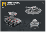 BA0141  Panzer III Ausf C German Tank. Scale 1:33