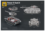 BA0161  Panzer IV Ausf H German Tank. Scale 1:33