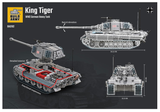 BA0182 King Tiger II WW II German Tank. Scale 1:33