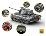 BA0182 King Tiger II WW II German Tank. Scale 1:33