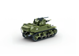 BA1003. M5A1 Stuart, WW2 American Light Tank. Scale 1:33