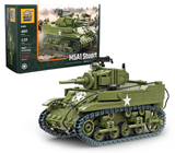 BA1003. M5A1 Stuart, WW2 American Light Tank. Scale 1:33