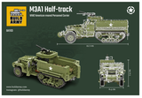 BA1103 M3A1 Half Track Armoured Personnel Carrier. US Army WW II Scale 1:33