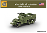 BA1103 M3A1 Half Track Armoured Personnel Carrier. US Army WW II Scale 1:33