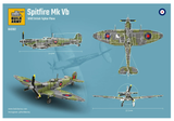 BA2002. Spitfire Mk Vb. WW2 British Fighter Plane. Scale 1:30