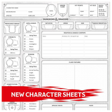 D&D 2024 Player Character Sheets - 5th Edition