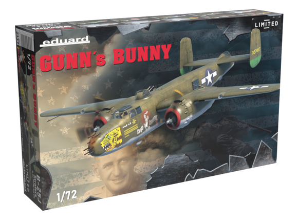 Eduard 02139, Gunn's Bunny Limited Edition. B-25 Mitchell Bomber.1:72 Scale