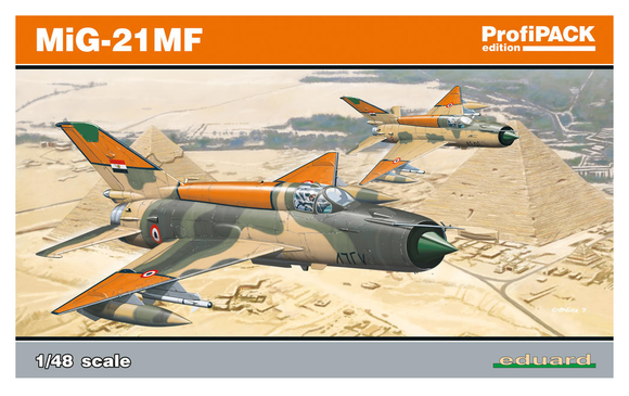 Eduard 08231, MiG-21MF Soviet Cold War Jet Fighter. ProfiPack 1:48 Scale