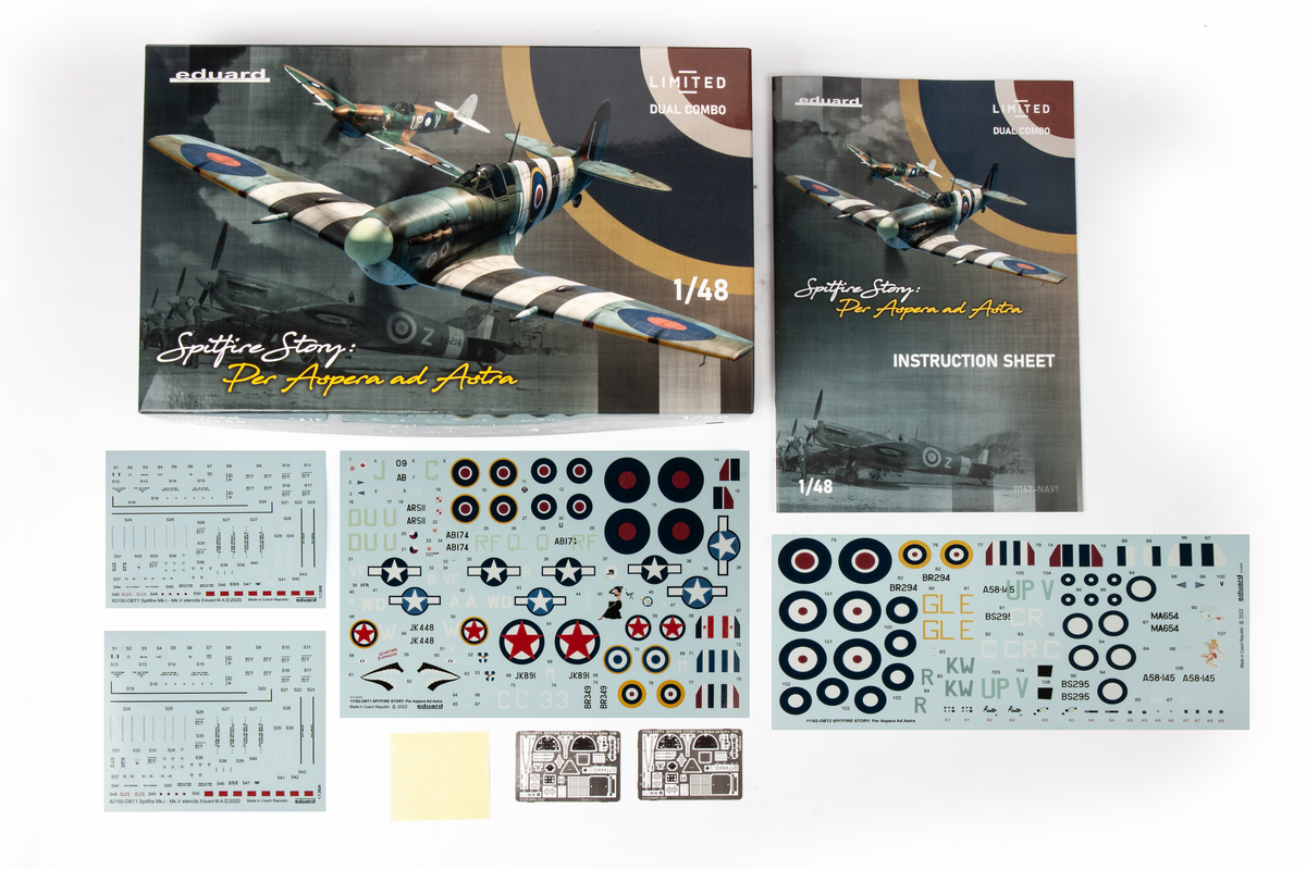 EDUARD 11162 MAQUETTE AVION SPITFIRE STORY: PER ASPERA AD ASTRA DUAL