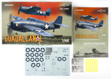 Eduard 11170, Guadalcanal, Grumman F4F-4 Wildcats. Dual Combo Limited Edition. 1:48 Scale