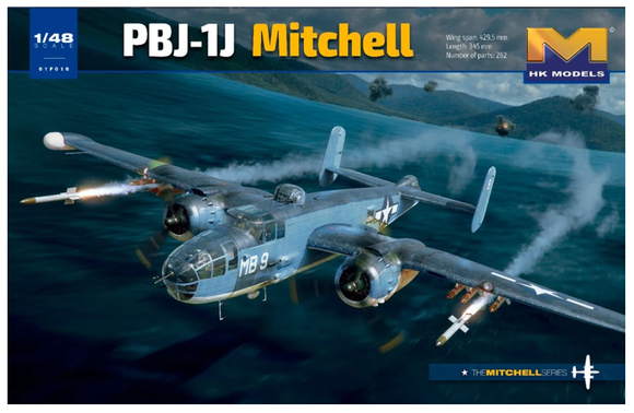 HKM01F016. PBJ-1J Mitchell. Hong Kong Models. 1:48 Scale