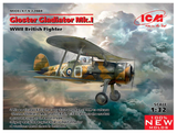 ICM32040. Gloster Gladiator Mk 1. WWII British Fighter. ICM Models. 1:32 Scale