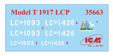 ICM35607. Model T 1917 LCP with Vickers MG. Aus Decals. 1:35 Scale