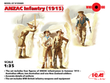 ICM35685. ANZAC Infantry (1915). Aus Decals. 1:35 Scale