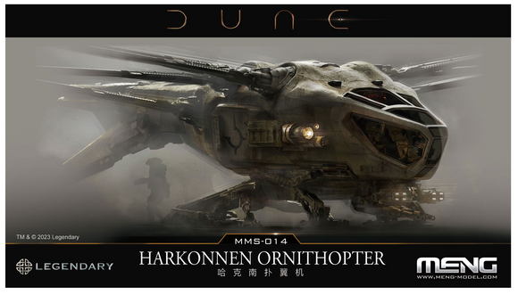MMS-014 Dune Harkonnen Ornithopter. Meng Models