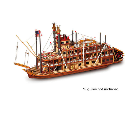 OcCre 14003 Steamboat Mississippi. Wooden Model Ship Scale 1:80