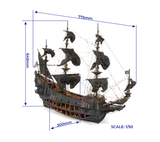OcCre 14010. The Flying Dutchman, Wooden Model Ship Scale 1:50