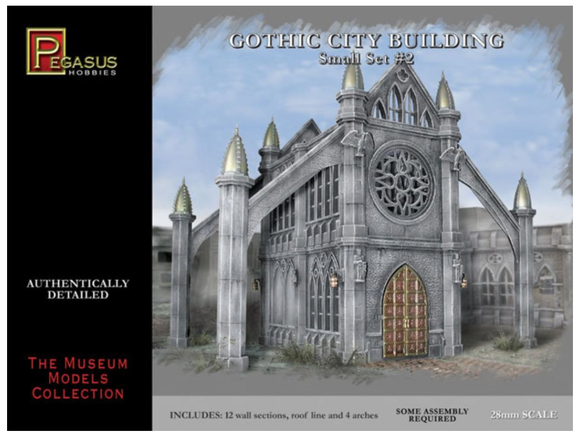 Pegasus 4925. Gothic City Building - Small Set 2. Scale 28mm