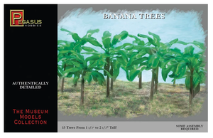 Pegasus PEG-6509 15 Assorted Banana Trees 1:35 Scale