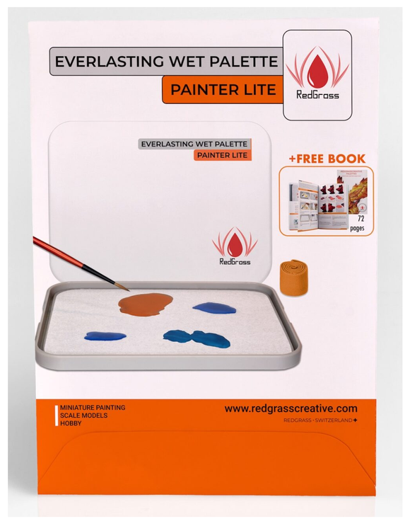 Redgrass WPPL50-BA Everlasting Wet Palette Painter Lite - Special Book Edition