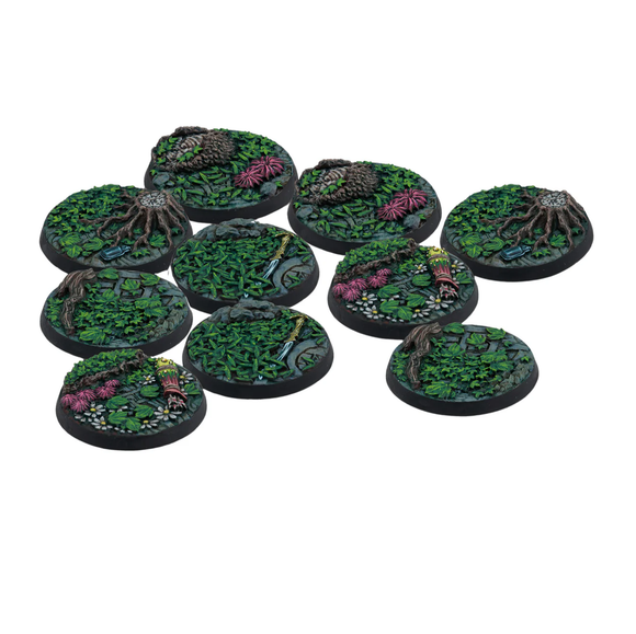 WW20001 Warcrow: Syenann 30mm Scenery Bases Alpha (10)