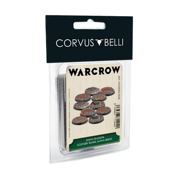 WW20005-0048 Warcrow: Feudom 30mm Scenery Bases Alpha (10)