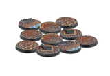 WW20005-0048 Warcrow: Feudom 30mm Scenery Bases Alpha (10)