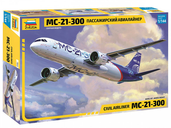 Zvezda ZV7033, Irkut MC-21-300 - Russian Civil Airliner, 1:144 Scale