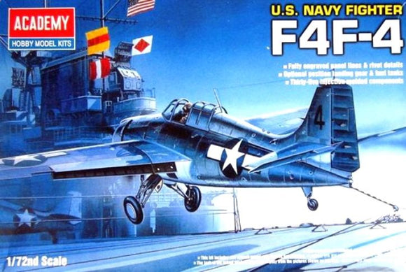 Academy 12451 - F4F-4 Wildcat, US Navy Fighter, 1:72 Scale