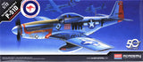 Academy 12485 - P-51D Mustang Fighter, AUS Decals, 1:72 Scale