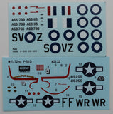 Academy 12485 - P-51D Mustang Fighter, AUS Decals, 1:72 Scale